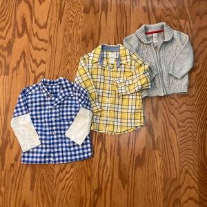 Carter’s Sweater and Collared Shirts